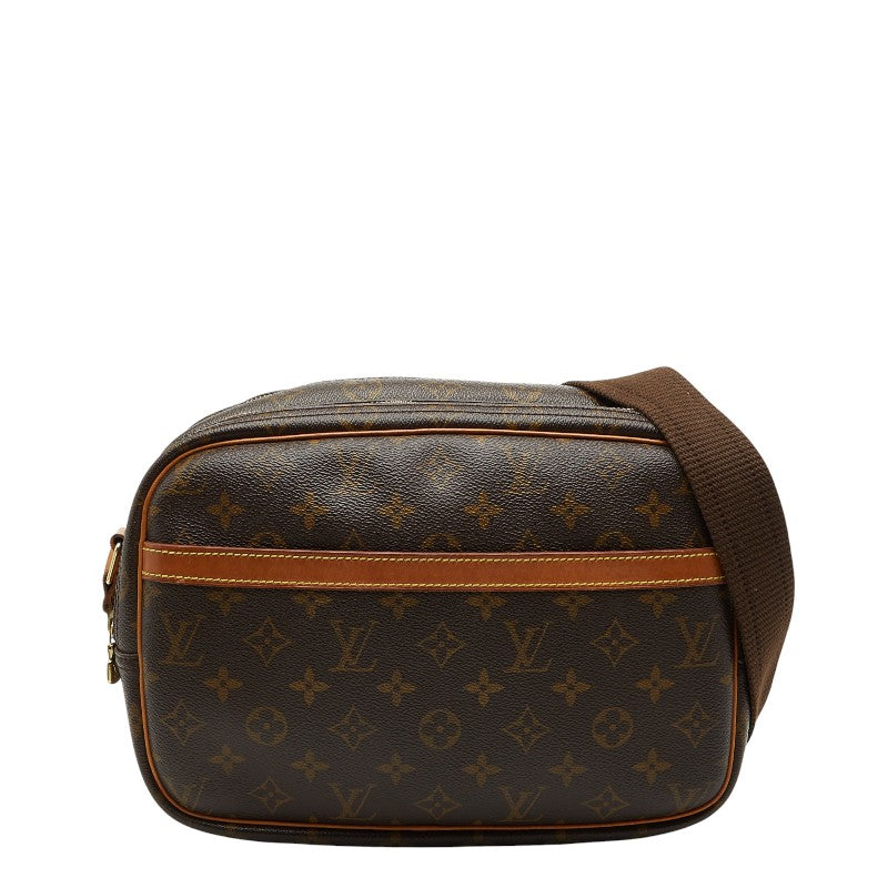 ルイ ヴィトン モノグラム リポーターPM 斜め掛け ショルダーバッグ M45254 ブラウン PVC レザー レディース LOUIS VUITTON 【中古】
