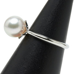 ミキモト Pt950 プラチナ アコヤパール9mm リング 指輪 レディース MIKIMOTO 13号 【中古】