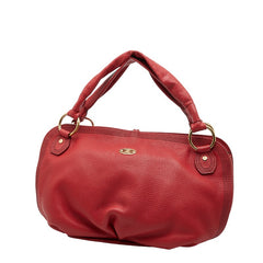 セリーヌ ワンショルダーバッグ レッド レザー レディース CELINE 【中古】