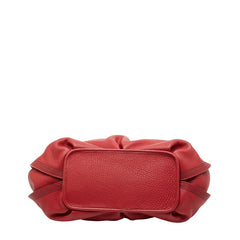 セリーヌ ワンショルダーバッグ レッド レザー レディース CELINE 【中古】
