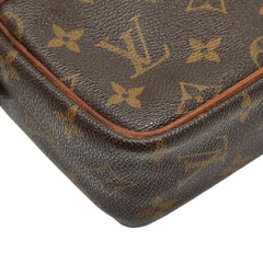 ルイ ヴィトン モノグラム コンピエーニュ23 セカンドバッグ M51847 ブラウン PVC レザー レディース LOUIS VUITTON 【中古】