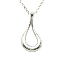 ティファニー SV925 シルバー オープンティアドロップ ネックレス レディース TIFFANY&Co. 【中古】