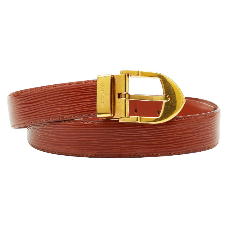 ルイ ヴィトン エピ サンチュール クラシック ベルト サイズ110/44 ブラウン レザー メンズ LOUIS VUITTON 【中古】