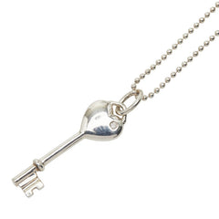 ティファニー ハートキー 1P ダイヤモンド ネックレス SV925 シルバー レディース TIFFANY&Co. 【中古】
