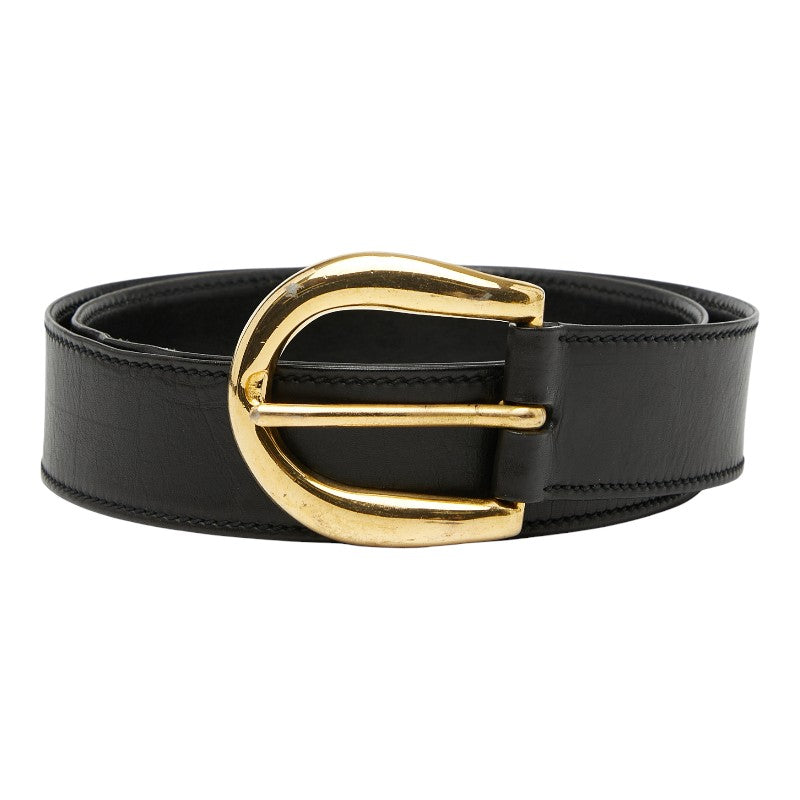 グッチ ベルト サイズ：90 36 ブラック レザー レディース GUCCI 【中古】