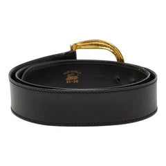 グッチ ベルト サイズ：90 36 ブラック レザー レディース GUCCI 【中古】