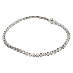 K18 ゴールド ダイヤ1.00ct テニスブレスレット レディース 【中古】