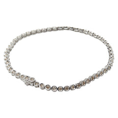 K18 ゴールド ダイヤ1.00ct テニスブレスレット レディース 【中古】