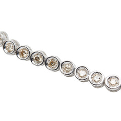 K18 ゴールド ダイヤ1.00ct テニスブレスレット レディース 【中古】