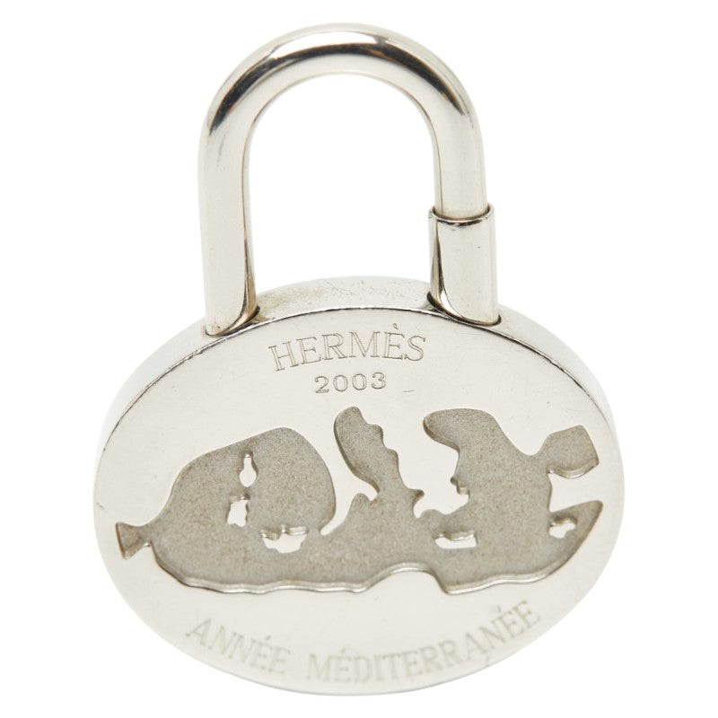 エルメス 地中海 2003年限定 カデナ チャーム シルバー メタル レディース HERMES 【中古】