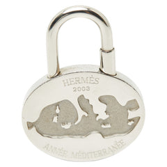 エルメス 地中海 2003年限定 カデナ チャーム シルバー メタル レディース HERMES 【中古】