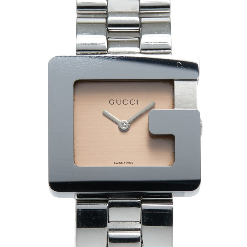 グッチ Gロゴ 腕時計 3600J クオーツ ブラウン文字盤 ステンレススチール レディース GUCCI 【中古】