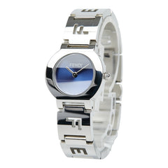 フェンディ オロロジ 腕時計 3050L クオーツ ネイビー文字盤 ステンレススチール レディース FENDI 【中古】