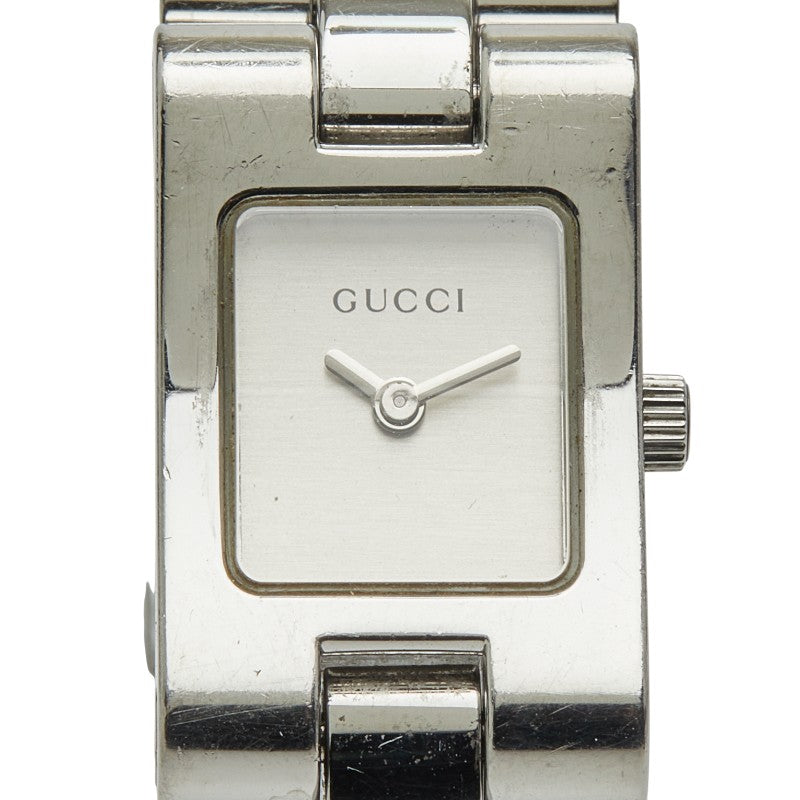 グッチ 腕時計 2305L クオーツ シルバー文字盤 ステンレススチール レディース GUCCI 【中古】