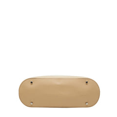 サルヴァトーレフェラガモ ハンドバッグ アイボリー ベージュ エナメル レザー レディース Salvatore Ferragamo 【中古】