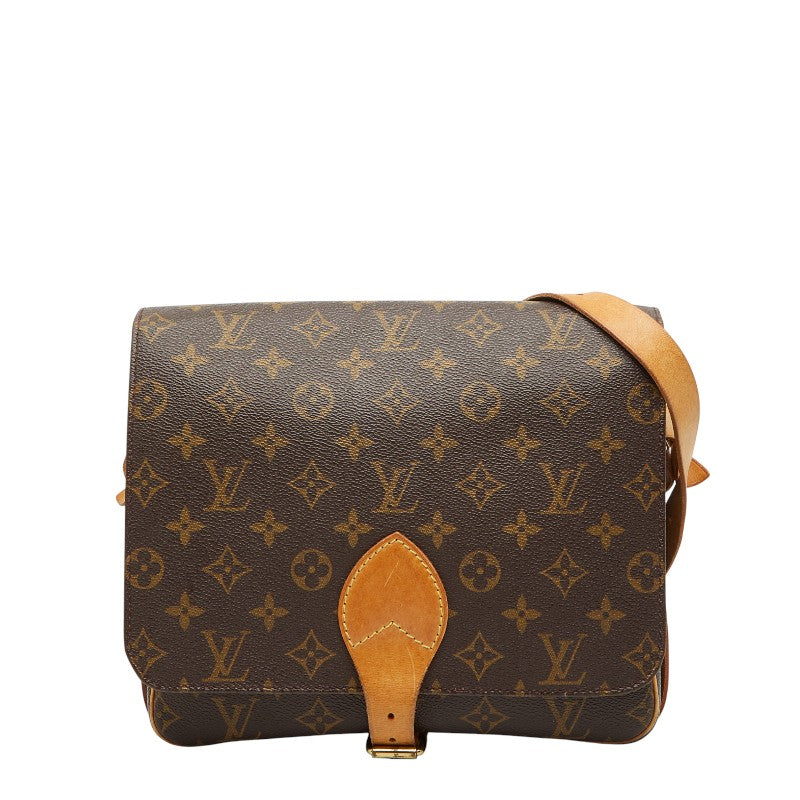 ルイ ヴィトン モノグラム カルトシエールGM 斜め掛け ショルダーバッグ M51252 ブラウン PVC レザー レディース LOUIS VUITTON 【中古】