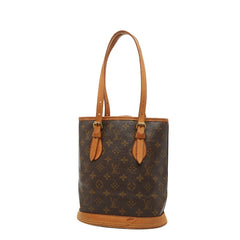 ルイ ヴィトン モノグラム バケットPM トートバッグ ハンドバッグ M42238 ブラウン PVC レザー レディース LOUIS VUITTON 【中古】