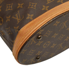 ルイ ヴィトン モノグラム バケットPM トートバッグ ハンドバッグ M42238 ブラウン PVC レザー レディース LOUIS VUITTON 【中古】