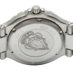 グッチ 腕時計 ダイバー型 9750M クオーツ ブラック文字盤 ステンレススチール メンズ GUCCI 【中古】