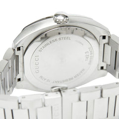 グッチ GG2570 腕時計 142.3 クオーツ ブラック文字盤 ステンレススチール メンズ GUCCI 【中古】