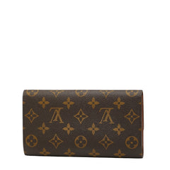 ルイ ヴィトン モノグラム ポルト トレゾール インターナショナル 長財布 M61215 ブラウン PVC レザー レディース LOUIS VUITTON 【中古】