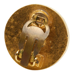 シャネル ココマーク イヤリング ゴールド ブルー メッキ レディース CHANEL 【中古】