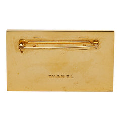 シャネル ロゴ ブローチ ゴールド メッキ レディース CHANEL 【中古】