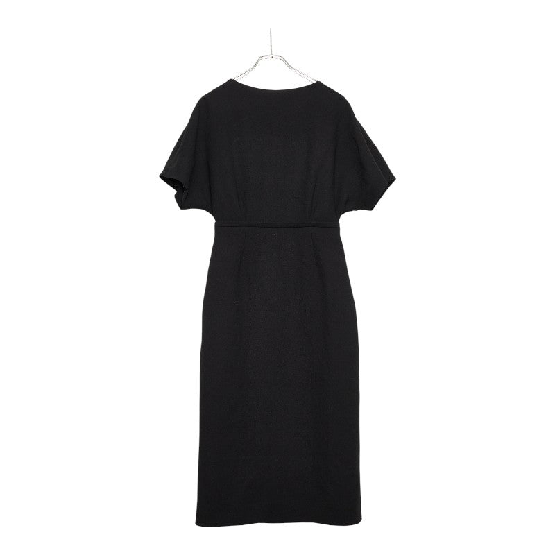クリスチャンディオール ドルマンスリーブワンピース ドレス サイズ40 ブラック ウール シルク レディース Christian Dior 【中古】