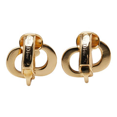 ディオール CDロゴ イヤリング ゴールド メッキ レディース Dior 【中古】