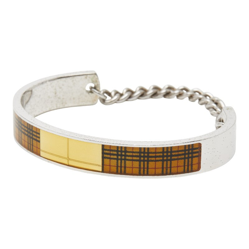 バーバリー ノバチェック ブレスレット シルバー ゴールド SV925 シルバー レディース BURBERRY 【中古】