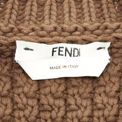 フェンディ ニットベスト サイズ36 ブラウン コットン ナイロン レディース FENDI 【中古】