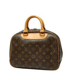 ルイ ヴィトン モノグラム トゥルーヴィル ハンドバッグ M42228 ブラウン PVC レザー レディース LOUIS VUITTON 【中古】