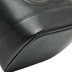 シャネル ココマーク バニティバッグ ハンドバッグ ブラック キャビアスキン レディース CHANEL 【中古】