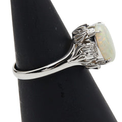 Pm900 オパール1.85ct ダイヤ0.07ct リング 指輪 レディース 15号 【中古】