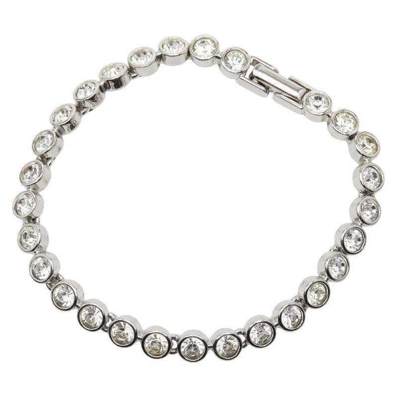 スワロフスキー テニスブレスレット シルバー メタル レディース SWAROVSKI 【中古】