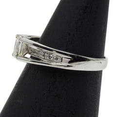 Pt900 プラチナ ダイヤ0.328ct ダイヤ0.10ct リング 指輪 レディース 9.5号 【中古】