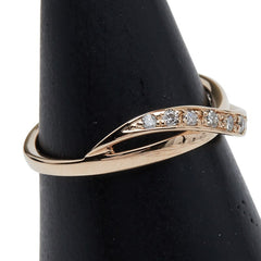 ヨンドシー K18PG ピンクゴールド ダイヤ0.12ct リング 指輪 レディース 4℃ 10号 【中古】