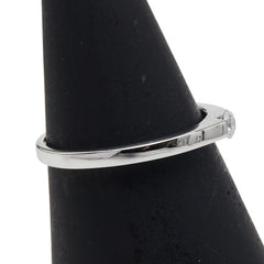 K18WG ホワイトゴールド ダイヤ0.10ct 1P リング 指輪 レディース 11号 【中古】