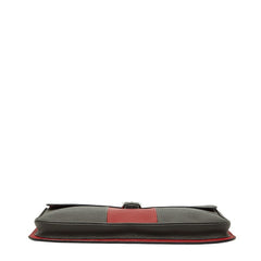 MOYNAT モワナ クラッチバッグ セカンドバッグ カーキ レッド レザー メンズ 【中古】