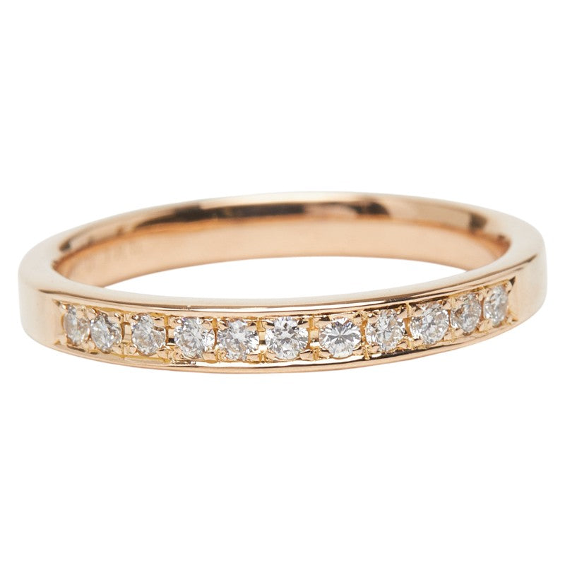 K18PG ピンクゴールド ダイヤ0.185ct リング 指輪 レディース 11.5号 【中古】