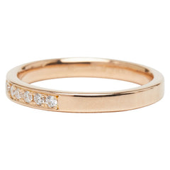 K18PG ピンクゴールド ダイヤ0.185ct リング 指輪 レディース 11.5号 【中古】