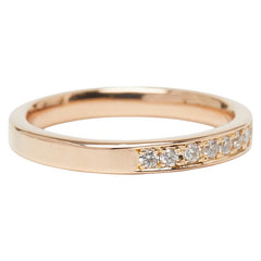 K18PG ピンクゴールド ダイヤ0.185ct リング 指輪 レディース 11.5号 【中古】