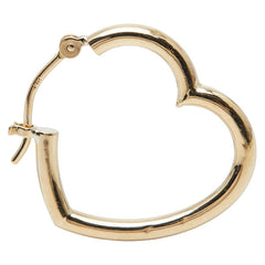 K18YG イエローゴールド ハートモチーフ ピアス レディース 【中古】