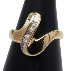 K18YG イエローゴールド ダイヤ0.16ct リング 指輪 レディース 13.5号 【中古】