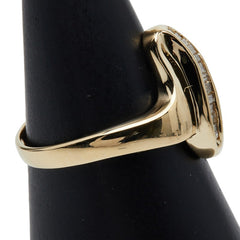 K18YG イエローゴールド ダイヤ0.16ct リング 指輪 レディース 13.5号 【中古】