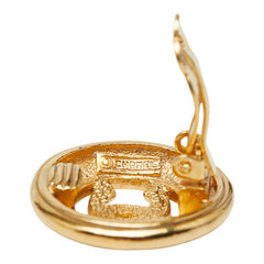 シャネル ココマーク ラウンド イヤリング ゴールド メッキ レディース CHANEL 【中古】