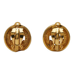 シャネル ココマーク ラウンド イヤリング ゴールド メッキ レディース CHANEL 【中古】