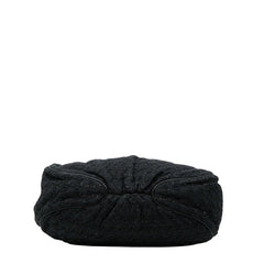 シャネル ココマーク ハンドバッグ ブラック ツイード レザー レディース CHANEL 【中古】