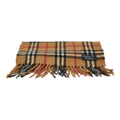 バーバリー ノバチェック マフラー ブラウン マルチカラー カシミヤ レディース BURBERRY 【中古】