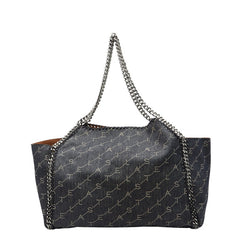 ステラマッカートニー ファラベラ チェーン トートバッグ ショルダーバッグ インディゴブルー デニム レディース Stella McCartney 【中古】